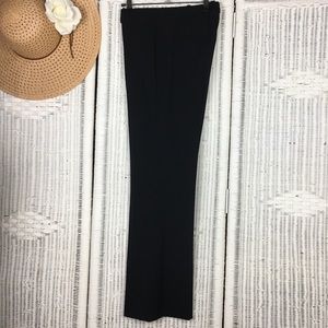 Hugo Boss Wool Trousers Tulea3 Flare Leg Black